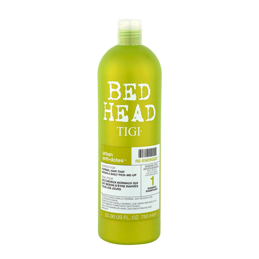 TIGI URBAN ANTIDOTES RE-ENERGIZE LEVEL 1 SHAMPOO 750ML- Shampoo Capelli Danneggiati