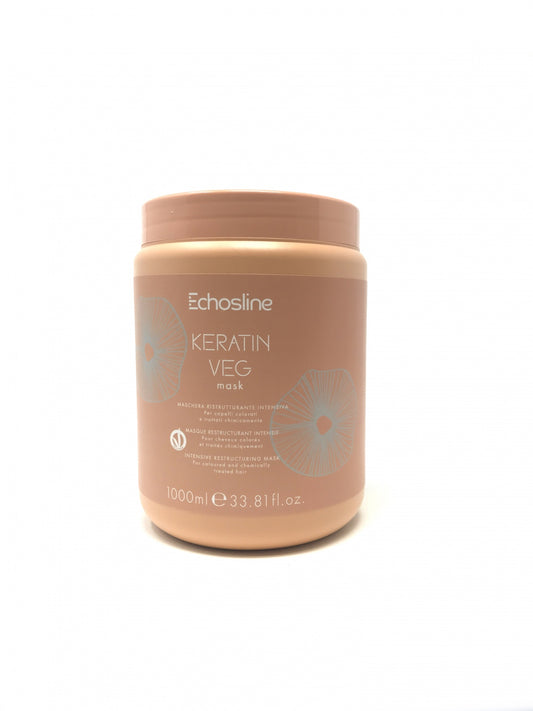  ECHOSLINE MASCHERA KERATIN VEGAN-RISTRUTTURANTE PER CAPELLI COLORATI E TRATTATI