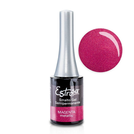 ESTROSA SMALTO GEL SEMIPERMANENTE - MAGENTA METALLIC 7027 14ML